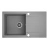 Kuchinox Shire, 1-komorový granitový dřez s odkapávačem 760x440x185 mm, šedá, LAV-SBS_511Y
