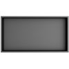 Polysan, INSERTA zapuštěná police do obkladu, 510x270mm, nerez ocel, gun metal, 1301-53B