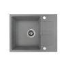 Kuchinox Laut, 1-komorový granitový dřez 560x440x174 mm + sifon, šedá, LAV-SBZ_513Y