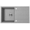 Kuchinox Viti, 1-komorový granitový dřez 760x440x175 mm + sifon, šedá, LAV-SBX_511Y