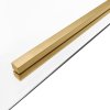 Rea Solar, sprchový kout s posuvnými dveřmi 100(dveře) x 80(stěna) x 195 cm, 6mm čiré sklo, zlatý matný profil, REA-K9509