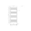 555166 erga basic vykurovacie teleso 1100x500 mm 434 w biela erg lav basic 11050 wh