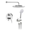 Sapho, LUKA podomítkový sprchový set s pákovou baterií, 2 výstupy, chrom, LK43-21
