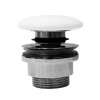GSI, GSI umyvadlová výpusť 5/4", click-clack, keramická zátka, bílá, PCS11