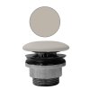 GSI, GSI umyvadlová výpusť 5/4", neuzavíratelná, tl.5-65 mm, keramická krytka, creta mat, PVC08