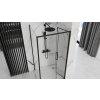 Rea Rapid Fold, sprchový kout se skládacími dveřmi 100x90cm, čiré sklo, černý profil, KPL-09905