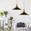 Toolight, závěsné kovové stropní svítidlo 1xE27 APP292-1CP, černá matná-zlatá, OSW-00863