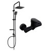 Mexen Sven sprchový set s dešťovou sprchou a sprchovou baterií Kama, černá, 72540262-70