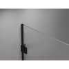 Mexen Lunar sprchová stěna pravá 120 x 200 cm, 8mm čiré sklo, černá matná, 830-120-000-70-00-P