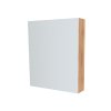 Mereo, Mereo Koupelnová zrcadlová skříňka 60 cm, galerka, 1x dvířka levá, Multidecor, Dub Riviera mountain, MER-CN798G61DMON