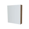 Mereo, Mereo Koupelnová zrcadlová skříňka 60 cm, galerka, 1x dvířka levá, Multidecor, Ořech Pacifik tabakový, MER-CN798G61OPT2