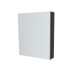 Mereo, Mereo Koupelnová zrcadlová skříňka 60 cm, galerka, 1x dvířka levá, Multidecor, Šedá antracit, MER-CN798G61SEAN