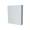 Mereo, Mereo Koupelnová zrcadlová skříňka 60 cm, galerka, 1x dvířka levá, Multidecor, Šedá supermat, MER-CN798G61SEDA