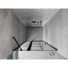 Mexen Otvor pro sprchové dveře MIST (1d+1s) 100x200 cm 6mm černý, mřížka, levý, 8A4-100-000-70-77-L