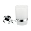 Novaservis - Držák zubních kartáčků a pasty sklo Mephisto chrom, 6806,0