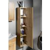 Aqualine, ZOJA/KERAMIA FRESH skříňka vysoká 30x140x20cm, dub platin, 51157