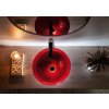 Sapho, MURANO ROSSO IMPERO skleněné umyvadlo na desku, průměr 40cm, červené, AL5318-63