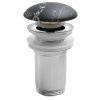 Sapho, Umyvadlová výpusť 5/4", click-clack, keramická zátka, 10-50mm, carnico marmor, AR900CM