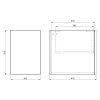 Sapho, WAVE skříňka spodní dvířková 30x45x47, 8cm, pravá/levá, bílá lesk, WA030-3030