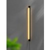 Toolight, LED nástěnné svítidlo 80cm, 12W, 3000K, LHJ063-W, černá matná, OSW-60032