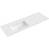 Mexen Otis, umyvadlo na zapuštění 141 x 46,5 cm, levé, bílá lesklá, 25181400L
