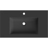 Mexen Otis, umyvadlo na zapuštění 81 x 46,5 cm, černá matná, 25188071