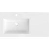 Mexen Otis, umyvadlo na zapuštění 91 x 46,5 cm, levé, bílá lesklá, 25189000L