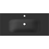 Mexen Vela, umyvadlo na zapuštění 101 x 46,5 cm, černá matná, 25231071