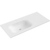 Mexen Vela, umyvadlo na zapuštění 101 x 46,5 cm, levé, bílá matná, 25231001L