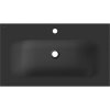 Mexen Vela, umyvadlo na zapuštění 81 x 46,5 cm, černá matná, 25238071