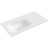 Mexen Vela, umyvadlo na zapuštění 91 x 46,5 cm, levé, bílá lesklá, 25239000L