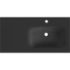 Mexen Vela, umyvadlo na zapuštění 91 x 46,5 cm, pravé, černá matná, 25239071P