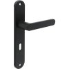 Kuchinox Malaga, klika na dveře na dlouhém kování pro interiérový klíč, černá matná, LAV-KMG_911A
