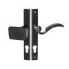 Kuchinox Baron, klika/rukojeť na dveře na dlouhém kování pro cylindrickou vložku, černá, LAV-KGR_935A