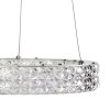 Toolight, LED stropní křišťálové svítidlo 40cm, 24W, 4000K, MS004-CP, chromová, OSW-09614