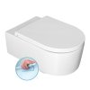 Isvea, SISTEMA A závěsná WC mísa, Rimless, 36x53,5cm, bílá, 10SL02001
