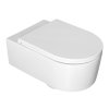 Isvea, SISTEMA A závěsná WC mísa, Rimless, 36x53,5cm, bílá, 10SL02001