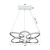 Toolight, LED stropní osvětlení 54cm, 48W, 4000K, G002-CP, chromová, OSW-09743