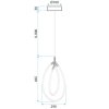 Toolight, LED závěsné osvětlení, 43W, G017-CP, zlatá-bílá, OSW-06365