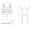 Ridder, HANDICAP sklopné sedátko do sprchy s podpěrou, 38x36cm, bílá, A140101-1