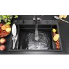 Deante Magnetic, sada příslušenství ke kuchyňskému dřezu série Magnetic, černá matná, DEA-ZZMKN22K