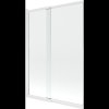 Mexen Fox, 2-křídlová posuvná vanová zástěna 120 × 150 cm, 5mm čiré sklo, bílý profil, 891-120-002-20-00