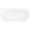 Mexen Oris, volně stojící rýhovaná vana 150 x 75 cm, bílá-šedá, przelew biały- 52871507562-20