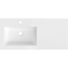Mexen Otis, umyvadlo zapuštěné do desky, levé, 101 × 46,5 cm, bílá lesklá, 25181000L