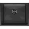Mexen Trixo, 1-komorový nerezový dřez 540 x 440 mm, černá, 6414541000-70