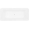Mexen Velo Slim, volně stojící vana 170 × 75 cm, bílá lesklá, bílý přepad, 52811707500-20