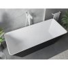 Mexen Velo Slim, volně stojící vana 170 × 75 cm, bílá lesklá, bílý přepad, 52811707500-20