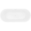 Mexen Yara, volně stojící rýhovaná vana 170 x 75 cm, bílá lesklá, bílý přepad, 52861707500-20