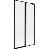 Mexen Mist L, 2-křídlová vanová zástěna, pravá 100 x 150 cm, černý rám, černá - 8A9L-100-011-70-70-P