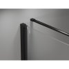 Mexen Mist-B, 1-křídlý ​​výklopný sprchový kout 75 x 85 cm, čiré sklo, černý profil, 8A2T-075-085-70-00